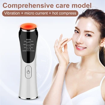 

EMS Facial Massager Sonic Vibration Wrinkle Removal Skin Tightening Hot Compress Skin Rejuvenation Firming Facial Lifting Tools
