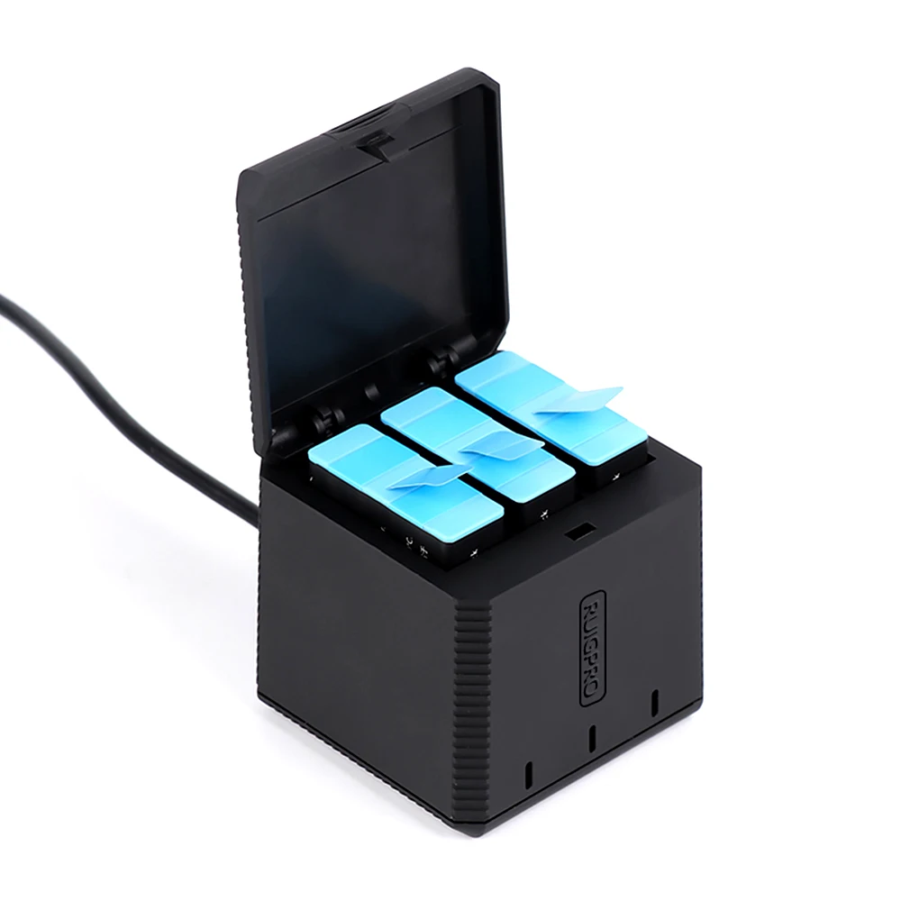 Triple Slot Battery Charger for GoPro Hero Black Cameras by ORBMART