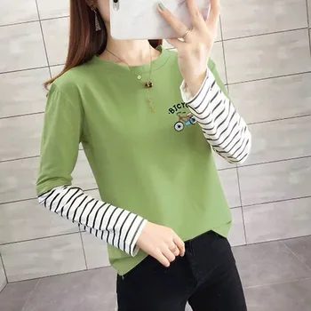 

2020 Tops T-shirts Cotton Female Fashion Womens army green Garment