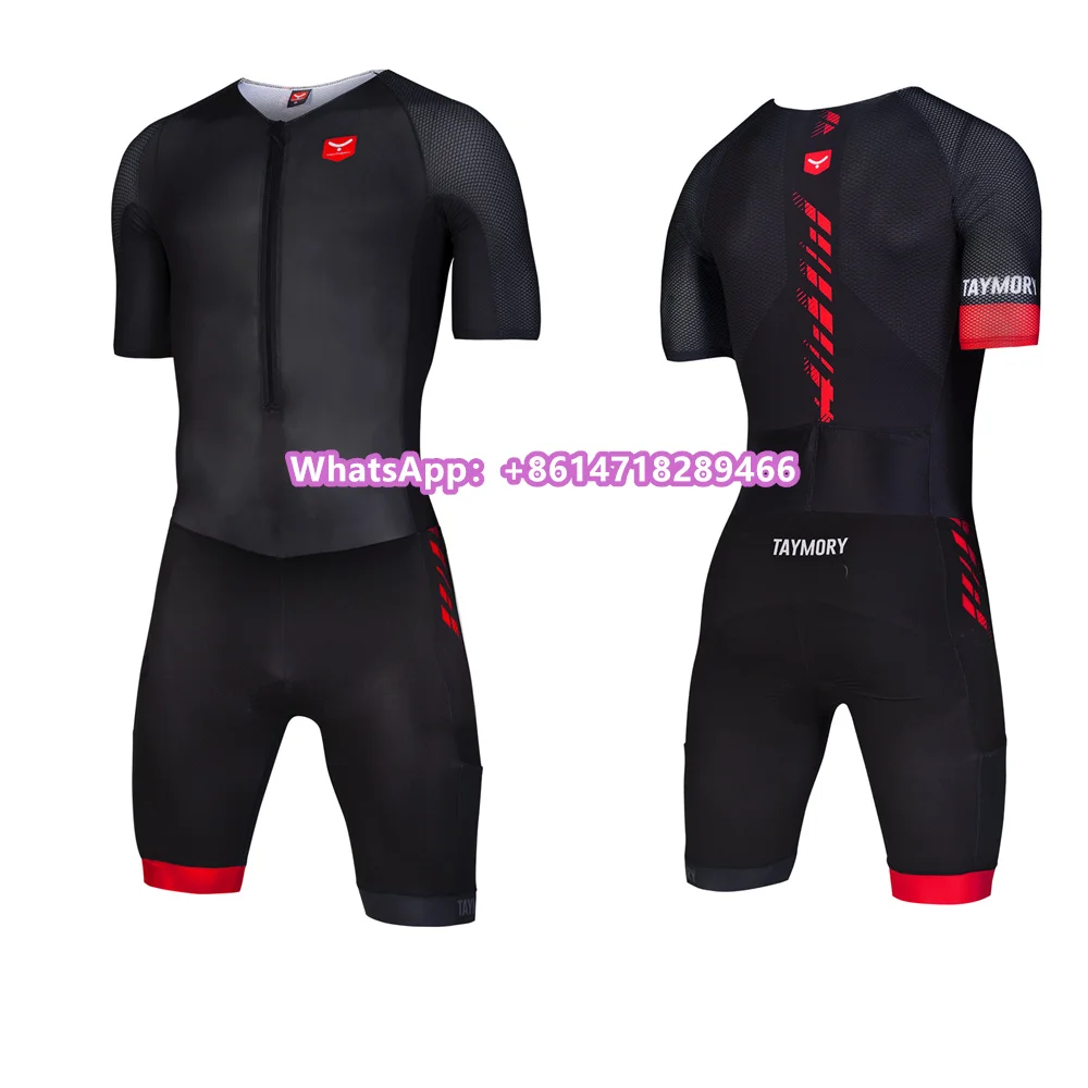 triathlon 04 Taymory мужской трикостюм для плавания велосипедный Триатлон Одежда на заказ ropa ciclismo hombre одежда skinsuit одежда для велоспорта - Цвет: triathlon 04