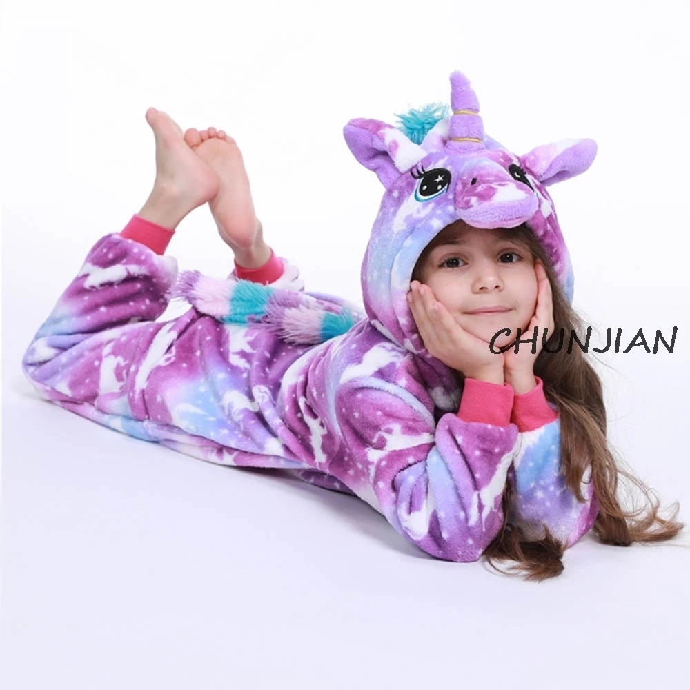 2020 Winter Flannel Toddler Girls Warm Pajamas Boys Animal Cosplay Costume Pijamas Rainbow Unicorn Pyjamas Kids for 4-12 Years 2020 Winter Flannel Toddler Girls Warm Pajamas Boys Animal Cosplay Costume Pijamas Rainbow Unicorn Pyjamas Kids for 4-12 Years