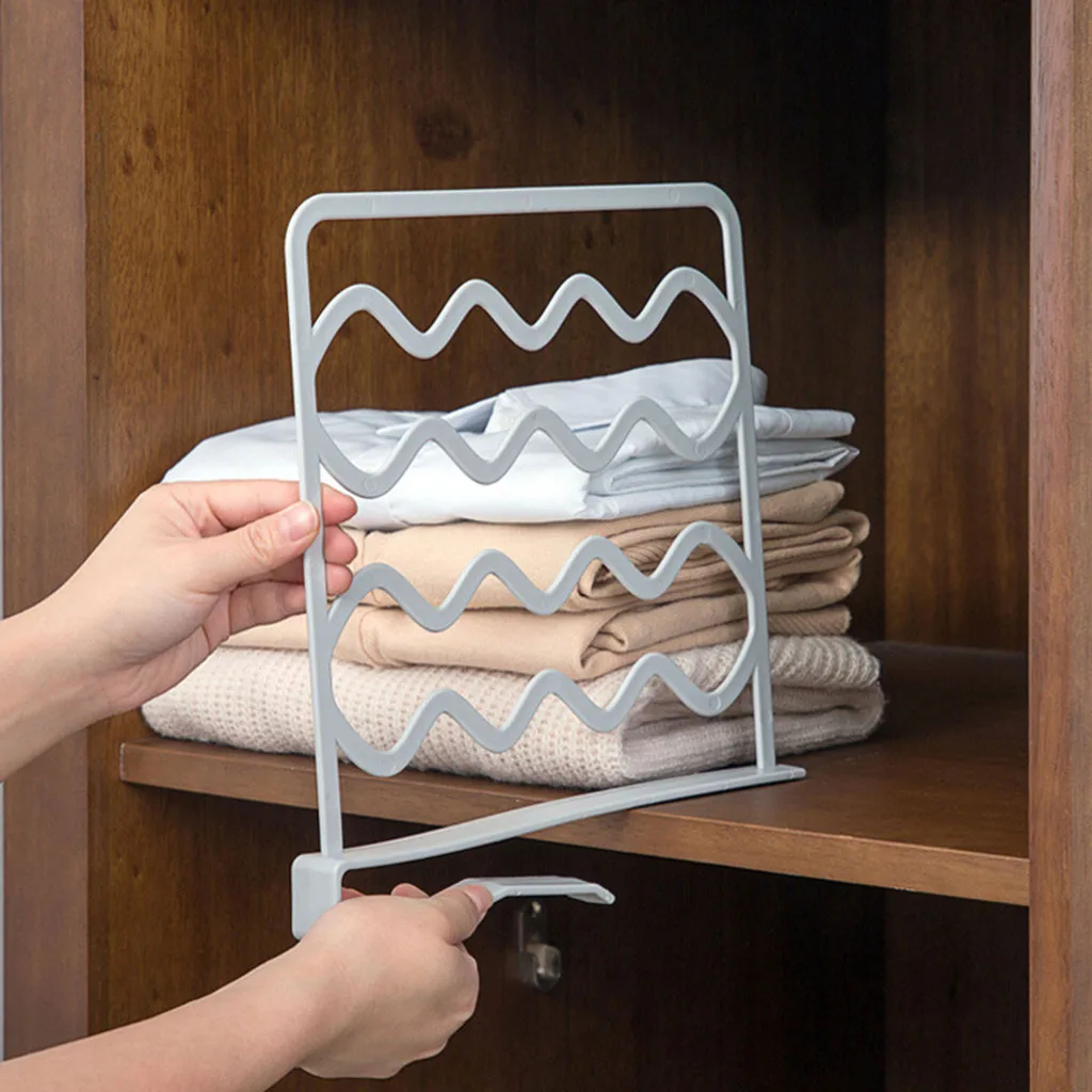 DIY craft Shelf Divider Storage Organizer Closet Divider Rack ABS Plastic 