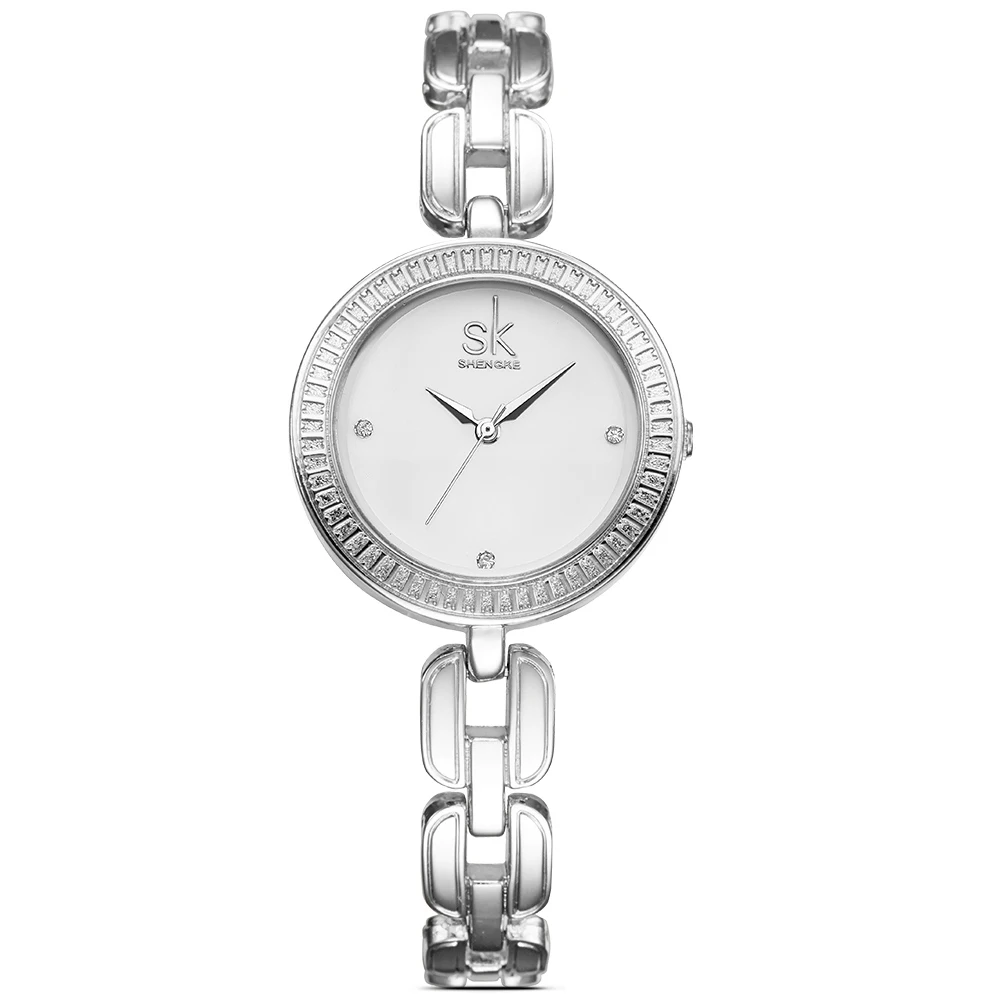 

NewBrand Fashion Casual Rhinestone Ladies Watch Stainless Steel Bracelet Strap Waterproof Quartz Ladies Watch Simple StyleWatch
