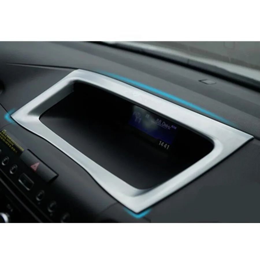 For Honda CRV CR-V 2012 2013 Car Garnish Trim ABS Chrome Dashboard Meter Instrument Panel Gauge Frame 1pcs