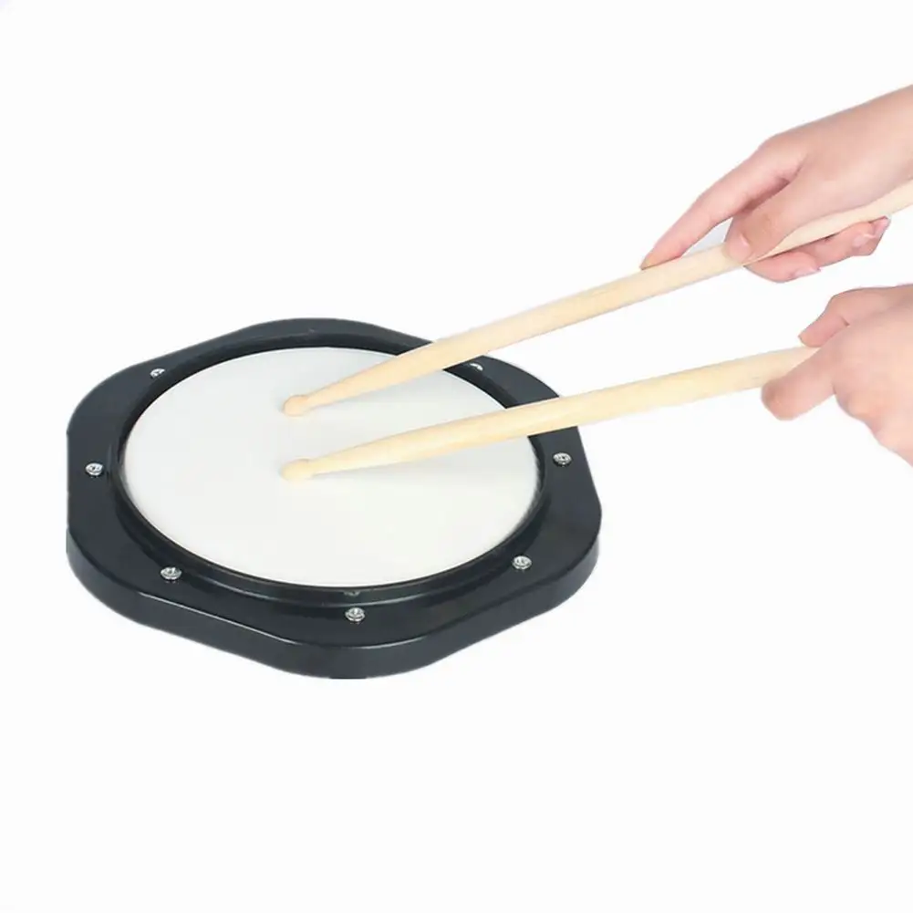 

10-inch Drum Practice Pad ABS Silent Practice Jazz Drum with Drum Stick and Storage Bag Drum Practice Pad Jazz Drum Silent Drum