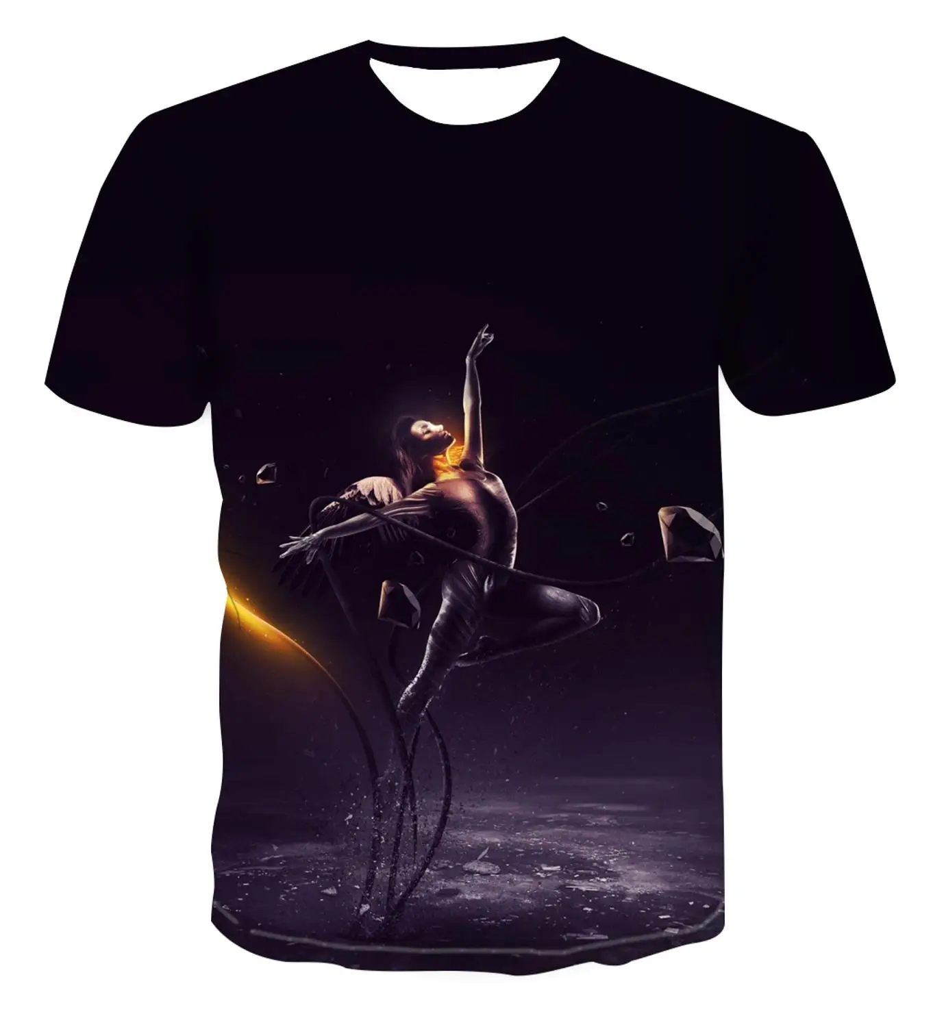 2020 Горячая Мода Футболка Геометрическая простая Щедрая мужская цветной Топ 3D