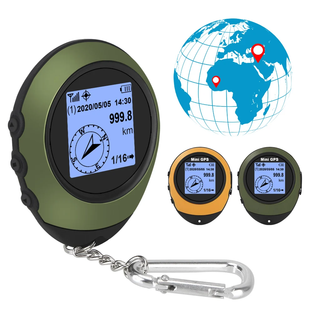 Мини спутниковый GPS-проводник ручной GPS-навигатор с пряжкой-компасом для спорта
