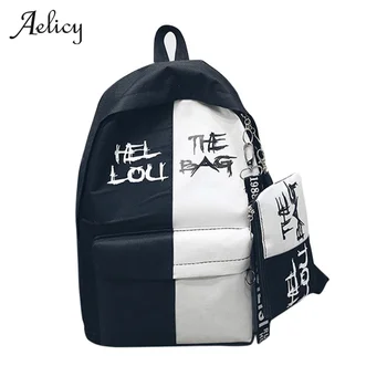

Aelicy Unisex Fashion Women Large-capacity Bag Personality Pencil Case Bag Travel Backpack Multi Pocket Bag Sports Bag Men