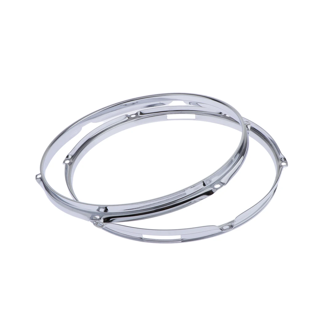 

13in 6 Hole Snare Drum Die Cast Hoop Set for Drum Build or Restoration 1.5mm