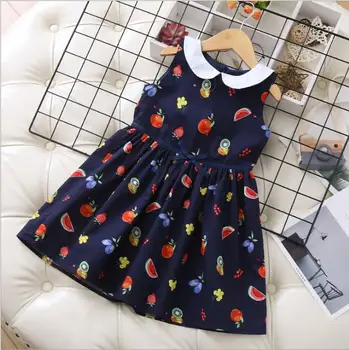 

girl cotton print dresses 2020 new kids vest dress cute children dress fashion elegant baby clothing