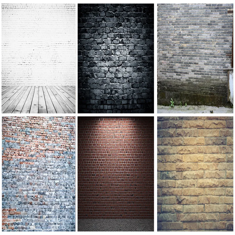 

ZHISUXI Vinyl Custom Vintage Brick Wall Photography Backdrops Wooden Floor Photo Background Studio Prop 21123 ZQ-03