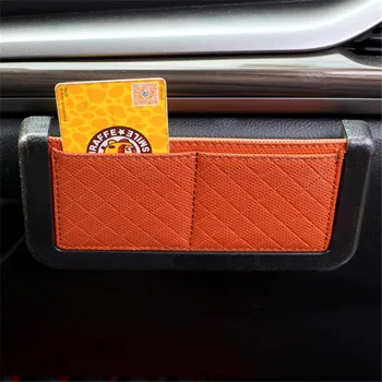 

Multifunction Car Pouch Bags Car Storage Box Collecting Bag For Cards Mobile Phone Sticky Bag Interior Accessories