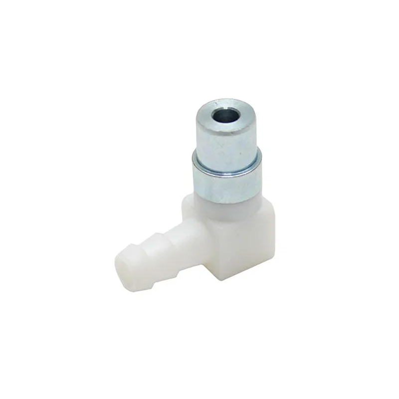 90-Degree Fuel Inlet For Tecumseh 631470 Carburetor – Metal Replacement Hose Connector