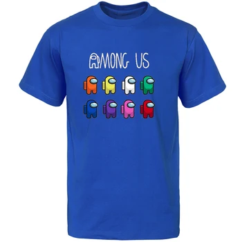 

Pink Among Us Crewmate Character With Flower T-shirt Tshirts Men T Shirt Summer Cotton Short Sleeve Tee Camisas Graphic T Shirts