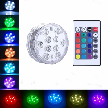 

LED dive light remote control knob light colorful color 24-key remote control aquarium pool light remote control dive light