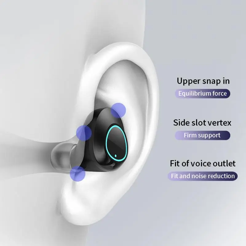 IPX7 водонепроницаемый сенсорный блок питания Интеллектуальный Bluetooth наушники съемный колпачок светодиодный цифровой дисплей usb зарядка беспроводной
