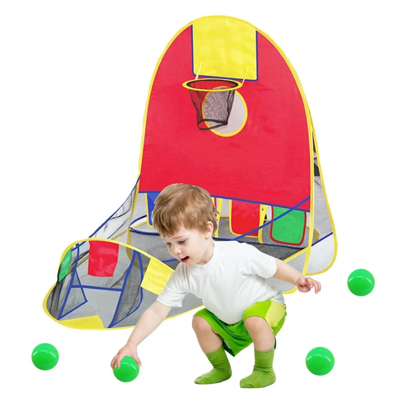 Портативная шариковая палатка детская складная игровая баскетбольный мяч обруч