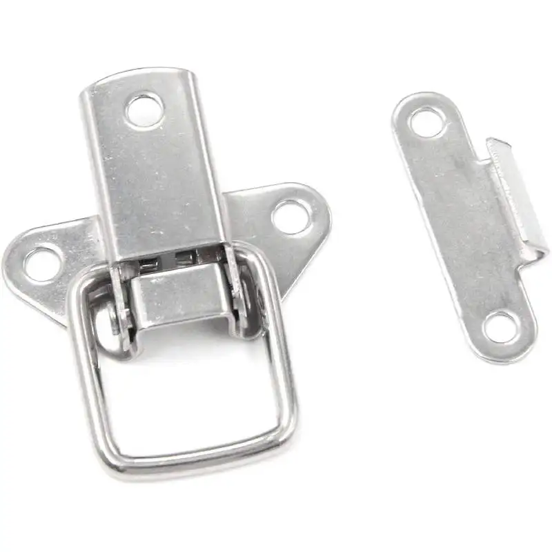 5pcs Stainless Steel Hasp Toggle Latch Mini Clamps Box Clasp Buckle Trunk Latch Catches Cabinet Hasp Toolbox Toggle Lock