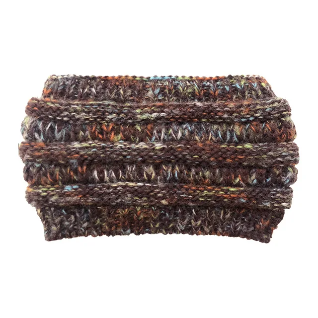 Coffee Новинка, подарок на год, модная теплая вязаная шапка для сноуборда, шапка без верха, шерстяная шапка для женщин, универсальная шапка - Цвет: Coffee