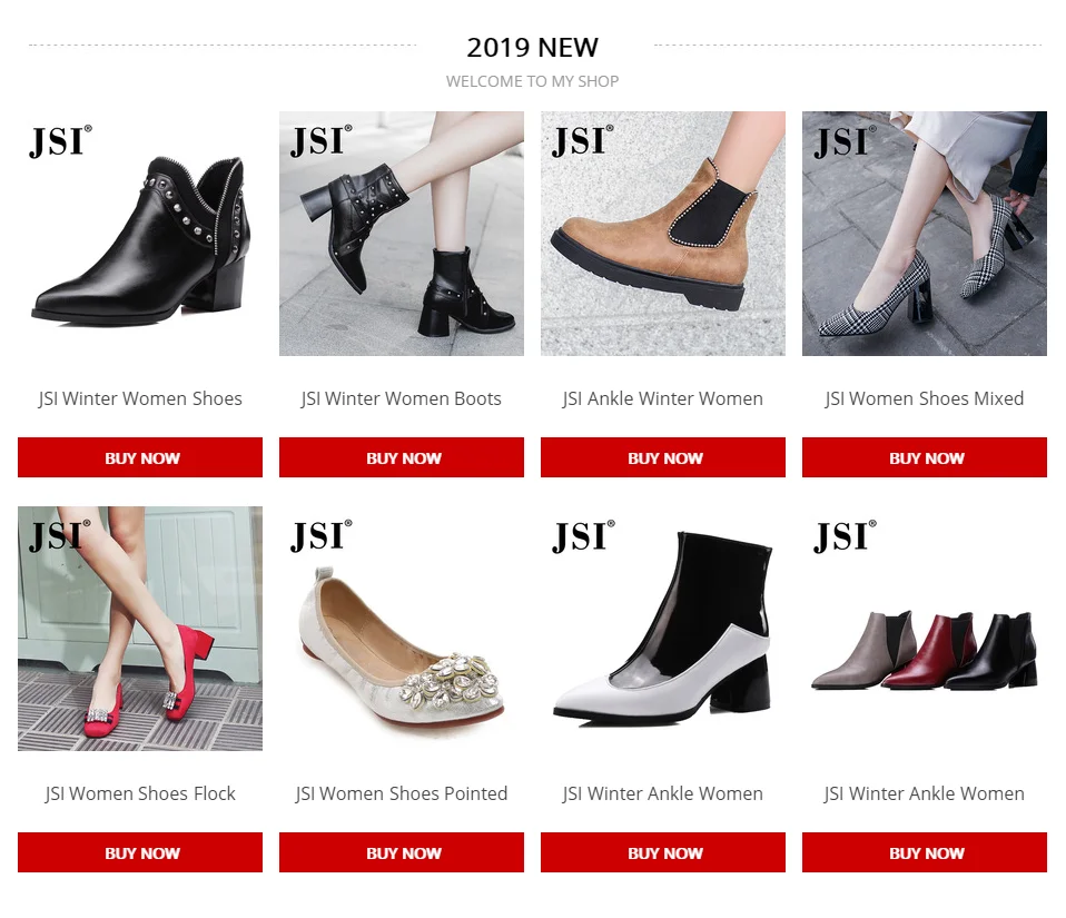 JSI Boots Women Pointed Toe Square Heel Low Heels Winter Basic Ladies Shoes Solid Simple Zip Microfiber Handmade Women Boots JD1