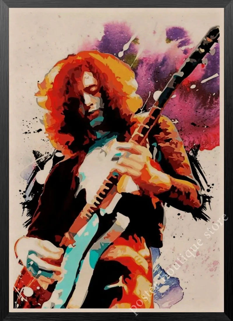 Led Zeppelin рок-н-РОЛ постер, Jimmy страница, Роберт Плант винтажные наклейки домашний Декор наклейки на стену девять процентов/3