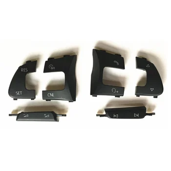 

car interior accessories Steering Wheel Multifunction cruise volume SET CNL UP Down decoration Key cover trim For Golf 7 MK7