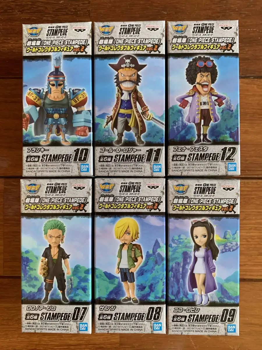 Экшн-фигурка WSTXBD Banpresto с цельным стемпедом Wcf Vol.02 Zoro Sanji Robin игрушки фигурки куклы |
