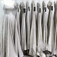 Mbcullyd великолепные платья трапециевидной формы с блестками для выпускного вечера Длинные сексуальные глубокий v-образный вырез Вечернее платье без спинки Пышное торжественное платье на заказ