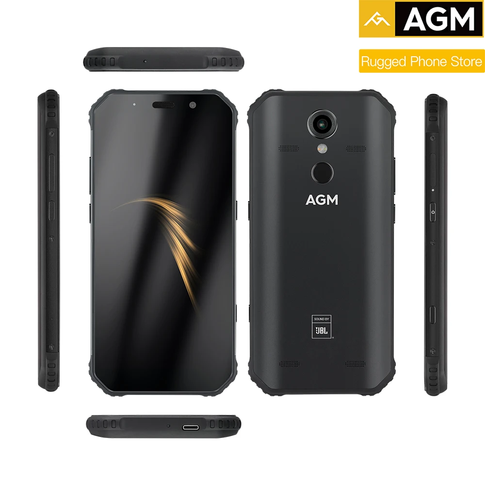 AGM A9 смартфон с 5 дюймовым дисплеем восьмиядерным процессором SDM450 ОЗУ 4 Гб ПЗУ 32 ГБ