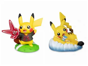 

2 styles summer pikachued pkm Anime Action Figure PVC Model Toys