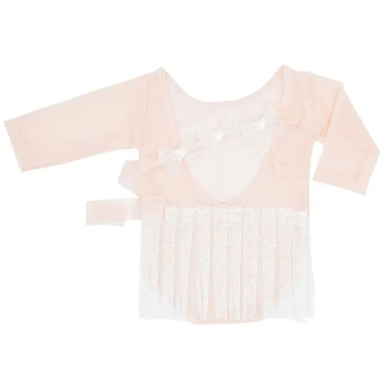 

Newborn Lace Romper+Baby Headband Photo Clothing Photography Props Shower Gift X5XE