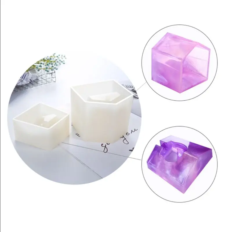 

1 Set Silicone Mold DIY House Desk Decoration Roof Charms Epoxy Resin Crafts Gifts Bedroom Lamp Holder Night Exquisite Molds