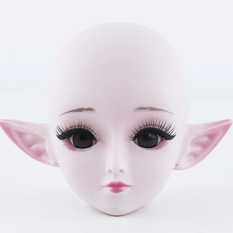 Wholesale BJD Doll 21 Movable Joints 60cm Elf Girls Toys 3D Big Blue Eyes Baby Makeup Naked Doll High Quality DIY Kid's Gifts
