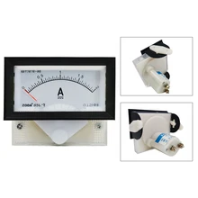 Panel de medidor analógico de corriente, amperímetro con derivación 70x40MM, 85C17-A 5A 10A 50A/75mV 300A/75mV DC, 1 unidad