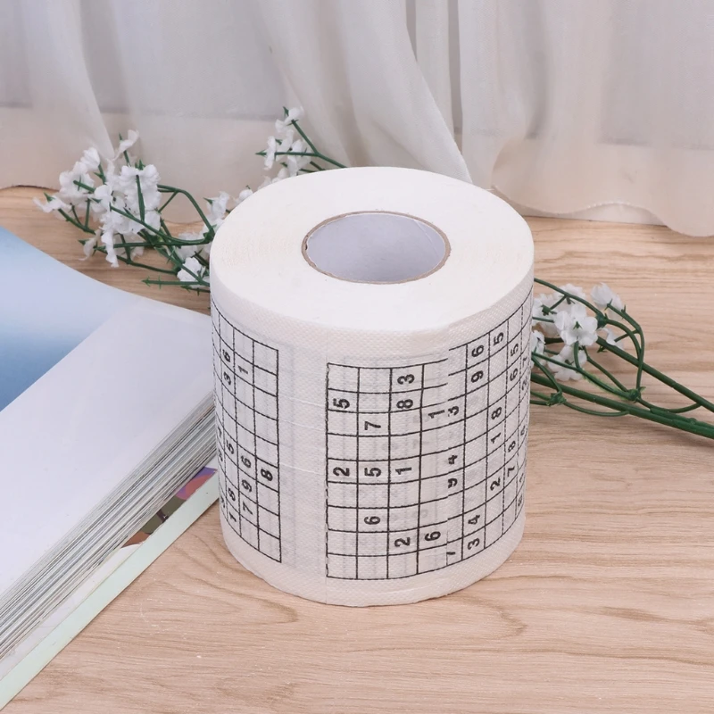 Прочная Sudoku мягкая бумага с рисунком тканевая туалетная бумага забавная игра забавные практичные инструменты для жизни