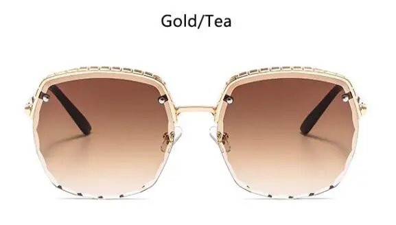 gold tea Красочные Круглые Солнцезащитные очки женские Модные металлические дизайнерские Брендовые мужские оттенки летние уличные UV400 очки женские zonnebril dame - Цвет линз: gold tea