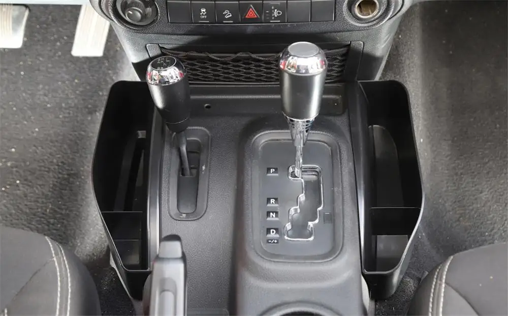 Для Jeep Wrangler JK JKU 2011- 2/4 дверь коробка для хранения передач Органайзер/боковой карман органайзер ABS черный автомобиль аксессуары для интерьера