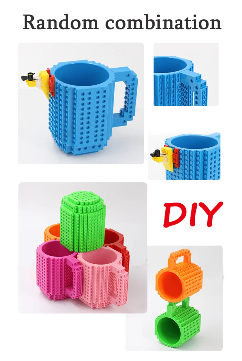 350ml Creative Build-on Brick Mug Lego