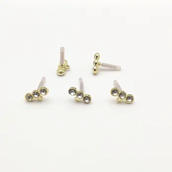 

New arrival! 15x8mm 100pcs Rhinestone Ear Stud for Hand Made Earring DIY parts,Jewelry Accessories Findings & Component
