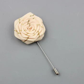 

5Pieces/Bag Formal Occasion Corsage Handmade Size 4.5CM Rose Wedding Boutonniere Party Prom Man Suit Brooch Clothes Accessories