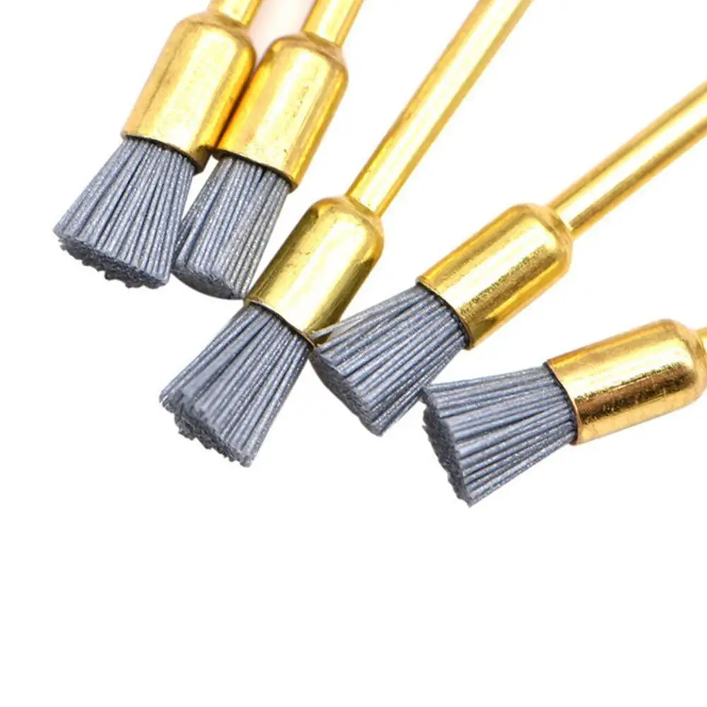 20Pcs/lot Dental Polishing Brush Silicon carbide Nylon Latch Flat Polishing Polisher Prophy Brushes Bristles Dental Lab Material
