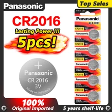 5 шт. Оригинальный Новый аккумулятор для PANASONIC cr2016 3v кнопочные батарейки для монет для пульта дистанционного управления часы компьютер cr 2016