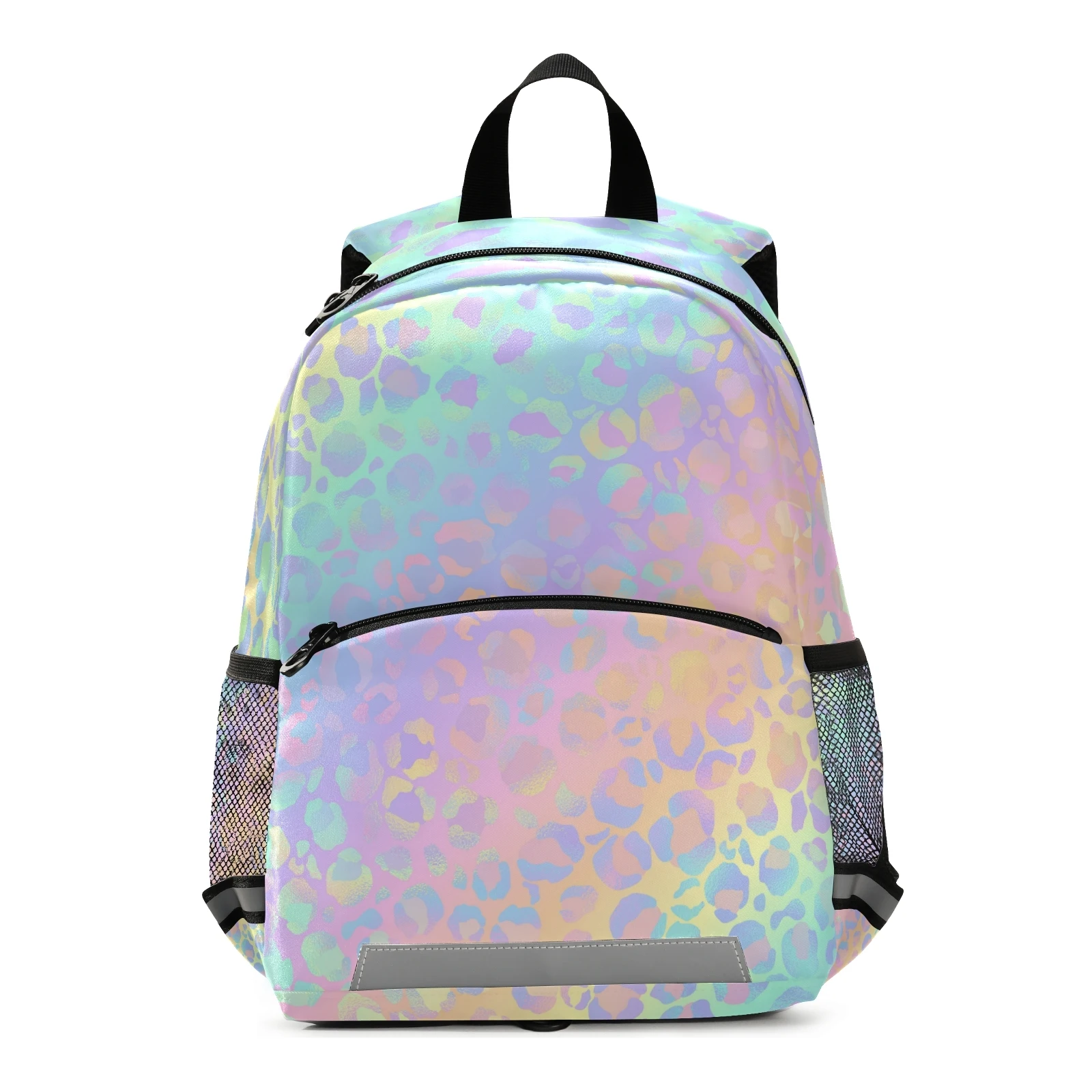 Children-s-Fashion-Backpack-Kids-Rainbow-Leopard-Print-Rose-Gold-Small ...