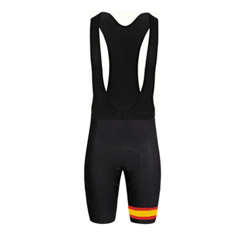 Испанский флаг велосипедные шорты черный гелевый коврик короткие велосипедные шорты мужские MTB шорты Женская велосипедная одежда Велосипеды Горный Биб колготки - Цвет: black bib shorts