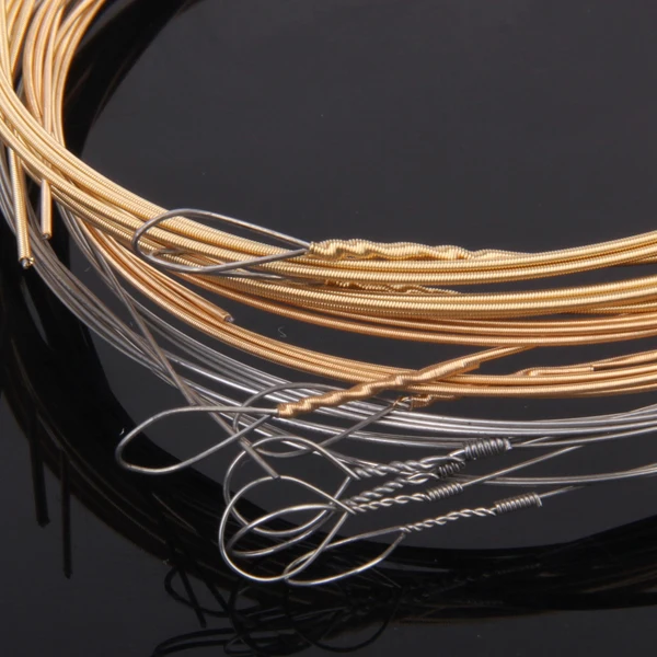Set Of 8 Strings Suitable For Mandolin Quality Brass And Hexangular Steel mandolin strings