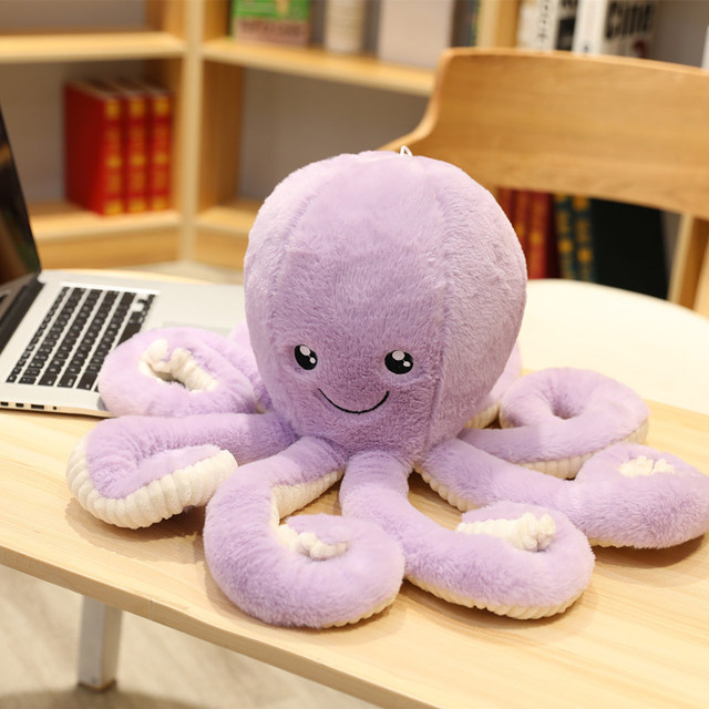 Lovely Simulation Octopus Pendant Plush Stuffed Toy Soft Animal Home Accessories Cute Animal Doll Children Birthday Gift