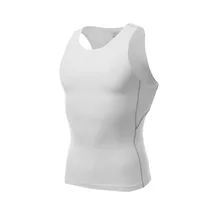 Белый мужской жилет весна лето Влагоотводящая эластичность фитнес топы мужская спортивная одежда футболка без рукавов