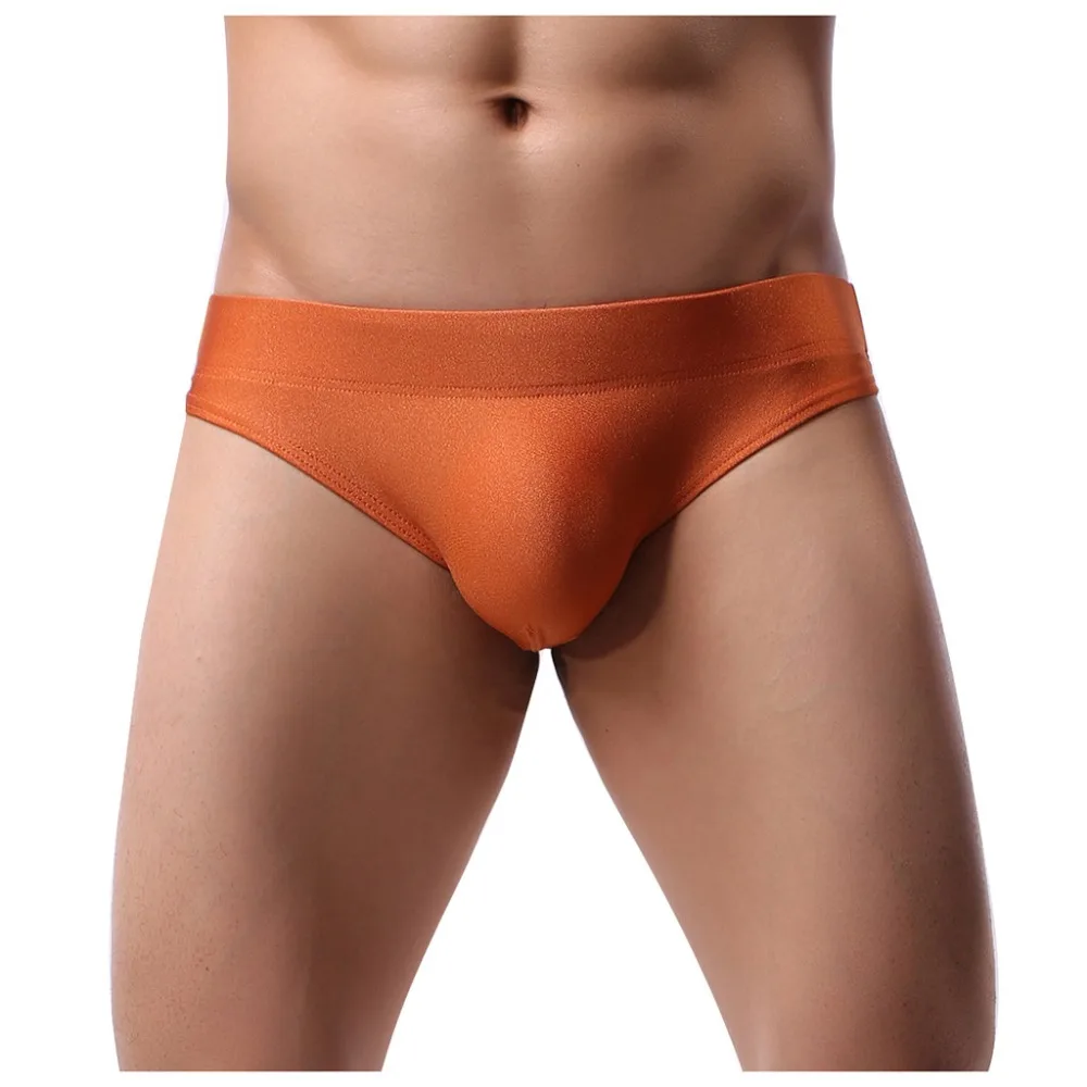 Men's Briefs Swim Trunks Underpants Low-Waisted Pure Color Swimming Briefs Underwear Sexy Knickers Male Panties Slip Homme #3D23 (10)