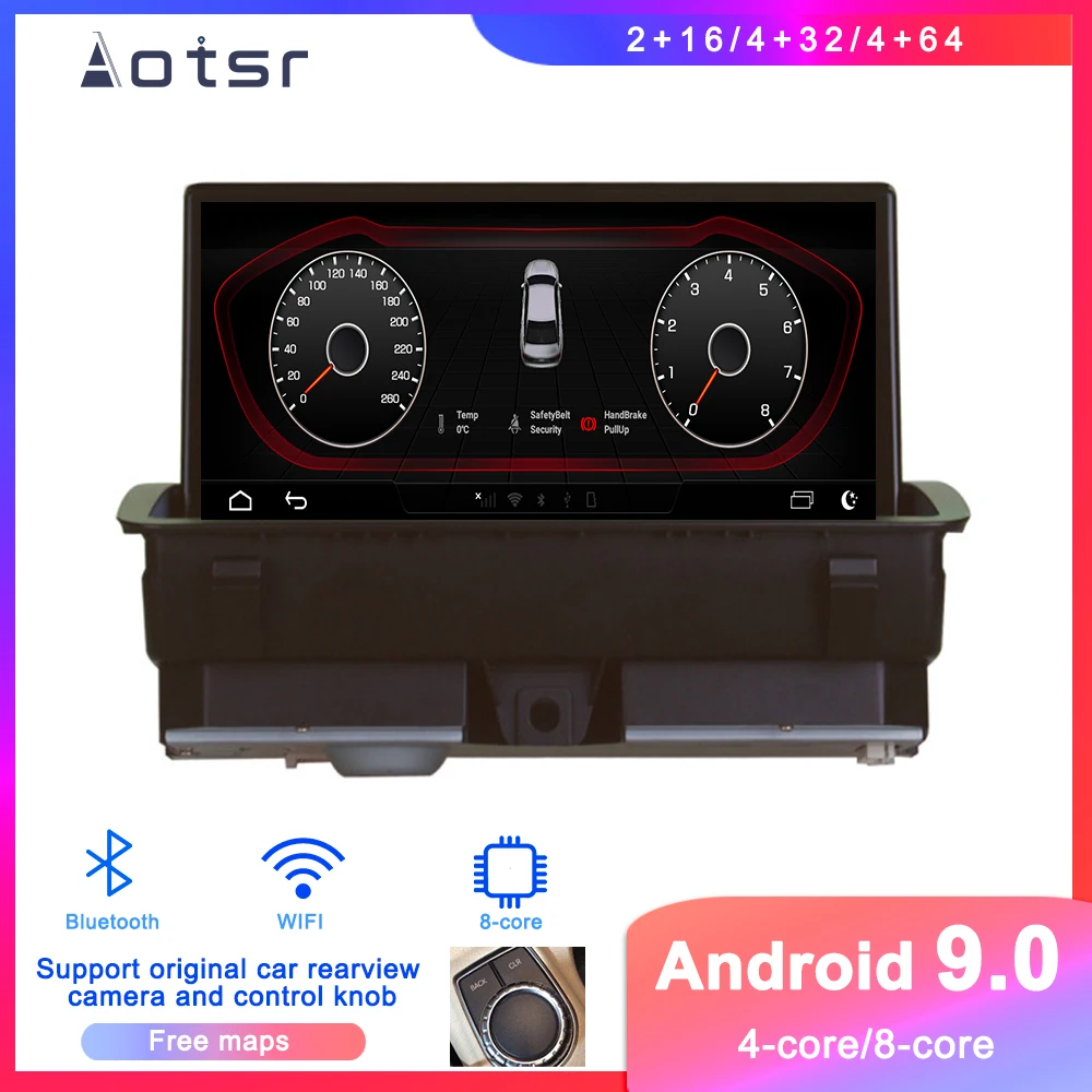 Автомобильный DVD-плеер с GPS-навигацией Android 9 0 для Audi A1 2010-2017 автомагнитола стерео