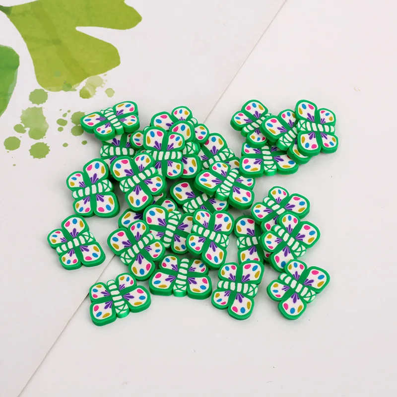 50 г/лот, мягкий фруктовый ломтик, Fimo, полимерная глина, разбрызгивает для наполнителя слизи, сделай сам, украшения для ногтей, наклейки для ногтей 5 мм - Цвет: 7